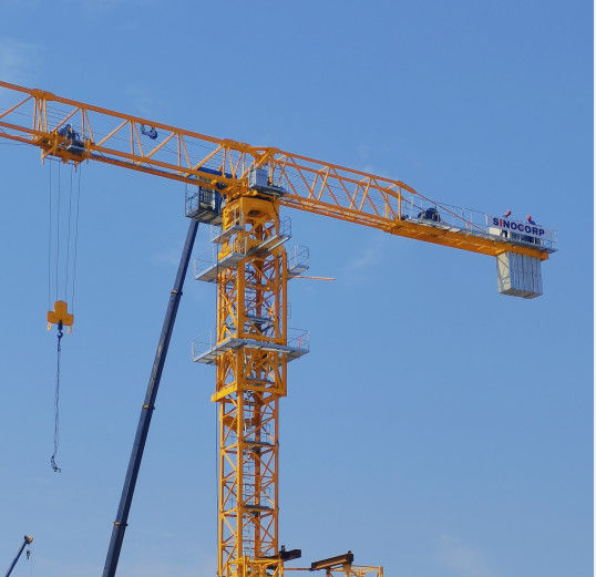 8 т. Нагрузка L46A1 Мастовая башня с плоской вершиной Кран QTZ80 PT6015-8 60 м. Длина мачты
